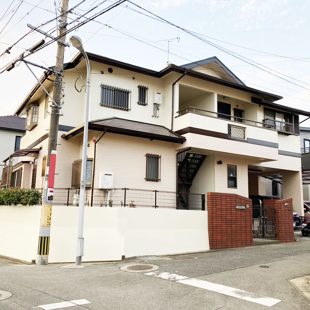 福岡県福岡市東区　M様邸　外壁塗装リフォーム工事